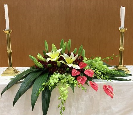 Church flower arrangement